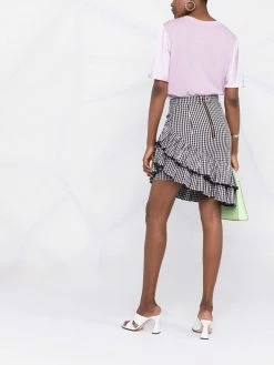 Maje short-sleeved silk T-shirt