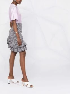 Maje short-sleeved silk T-shirt