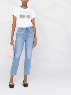 Maje photograph-print organic cotton T-shirt