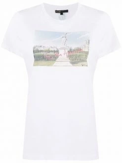 Maje photograph-print organic cotton T-shirt