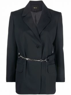 Maje single-breasted belted blazer