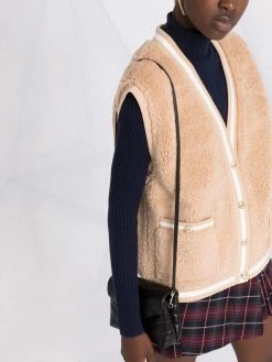 Maje Marshalla faux-shearling vest