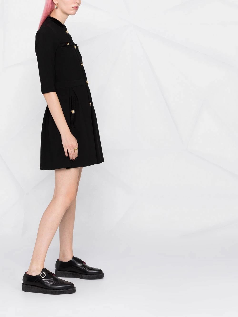 Maje Embossed buttons A line minidress day dresses of women 8 Maje embossed buttons A-line minidress