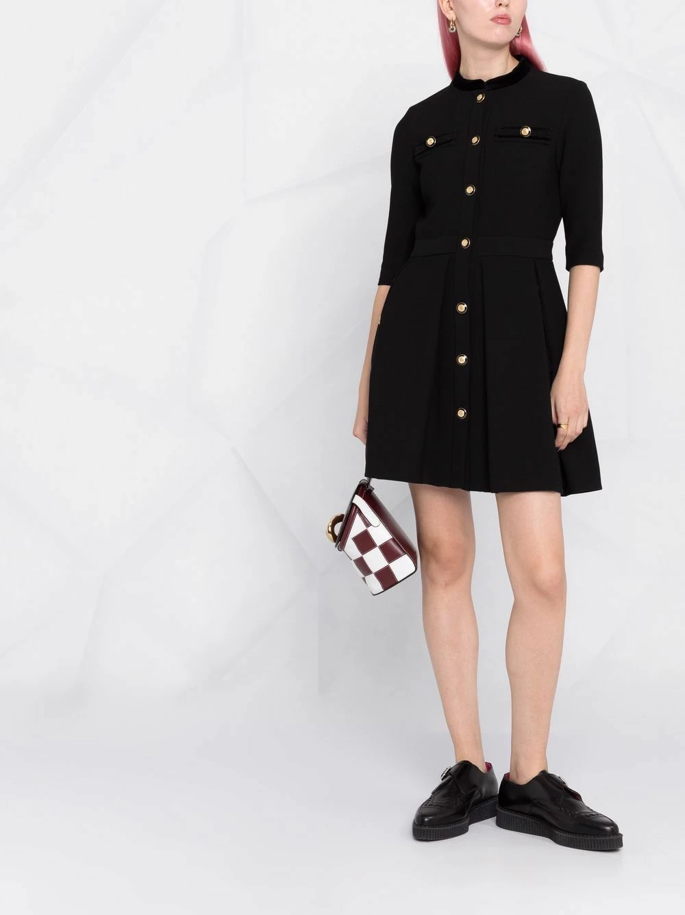 Maje Embossed buttons A line minidress day dresses of women 4 Maje embossed buttons A-line minidress