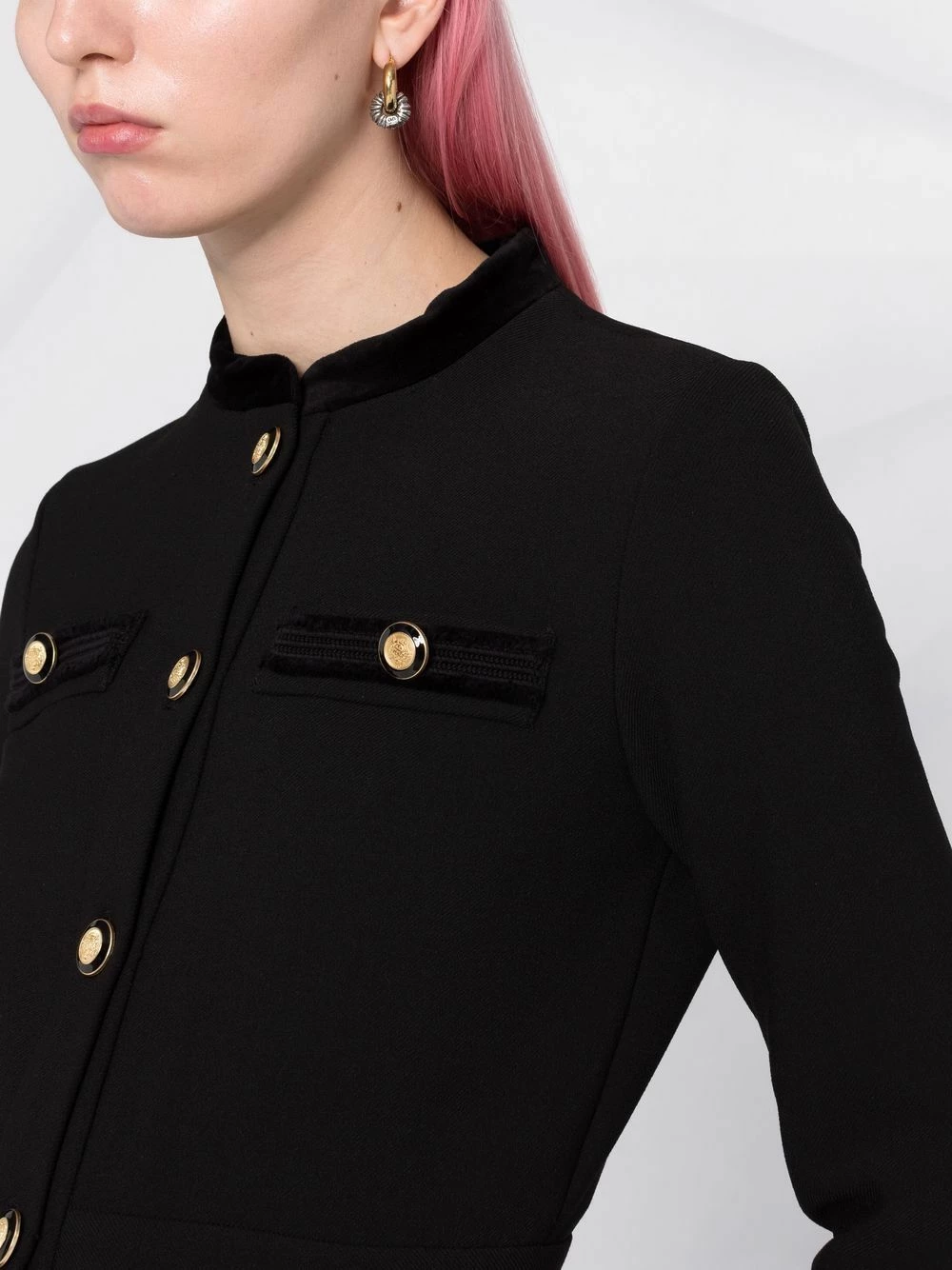 Maje Embossed buttons A line minidress day dresses of women 5 Maje embossed buttons A-line minidress