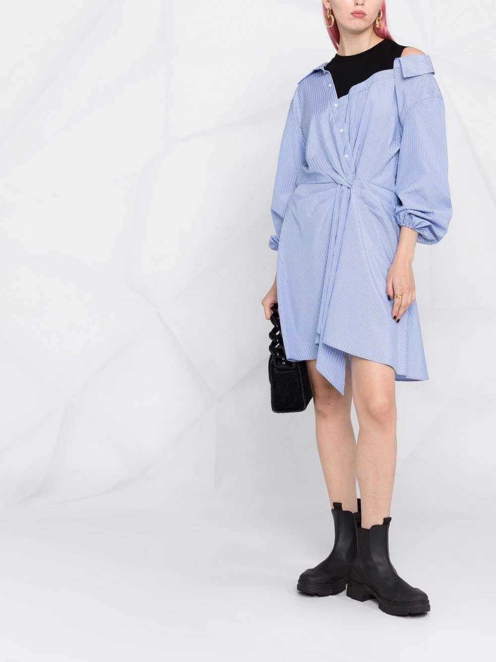 Maje Layered striped shirtdress day dresses of women 4 Maje layered striped shirtdress