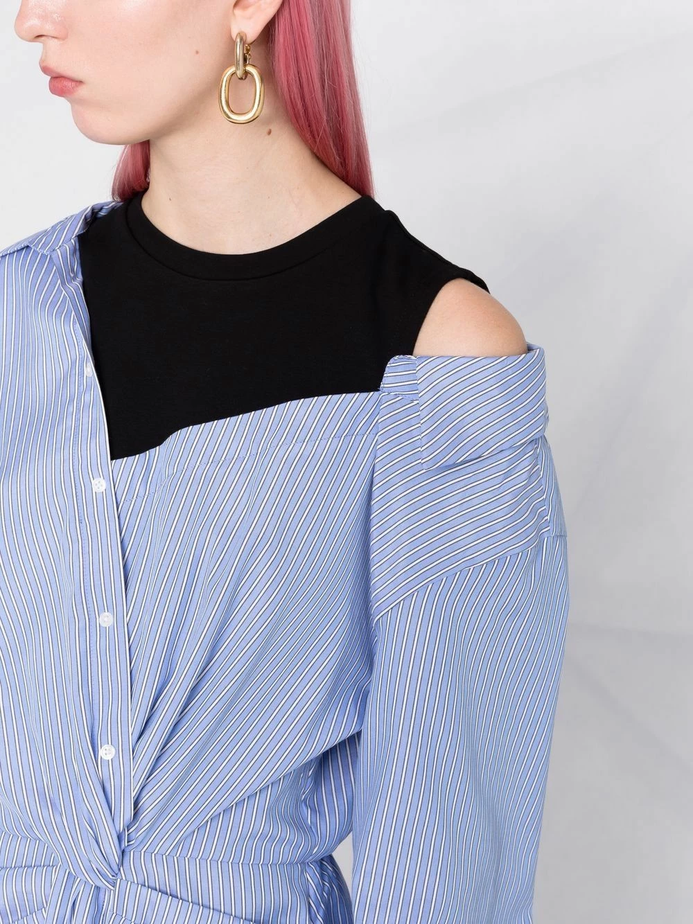 Maje Layered striped shirtdress day dresses of women 5 Maje layered striped shirtdress