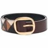 Maje patchwork panelled belt