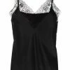 Maje floral-lace silk cami top