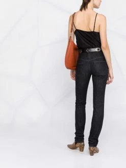 Maje floral-lace silk cami top