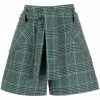Maje Check pattern belted shorts short shorts of women 2 Maje check-pattern belted shorts