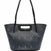 Maje monogram print tote bag