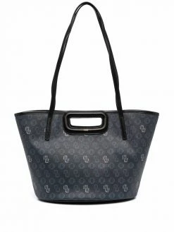 Maje monogram print tote bag