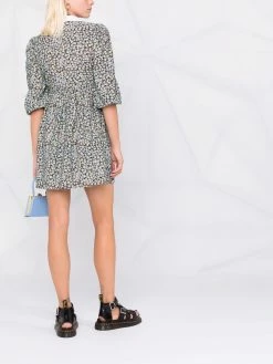 Maje floral print flared dress