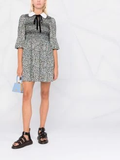 Maje floral print flared dress