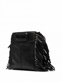 Maje stud-embellished fringed tote bag