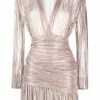 Maje Runny metallic-effect dress
