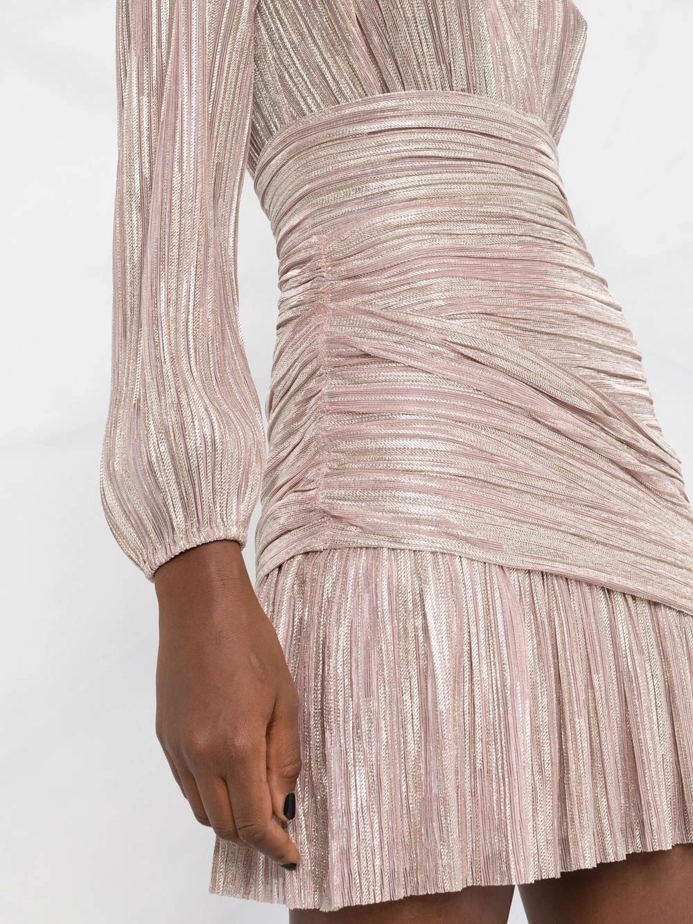 Maje Runny metallic effect dress cocktail & party dresses of women 5 Maje Runny metallic-effect dress