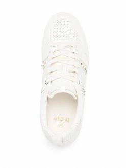 Maje Furious studded leather sneakers