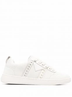 Maje Furious studded leather sneakers