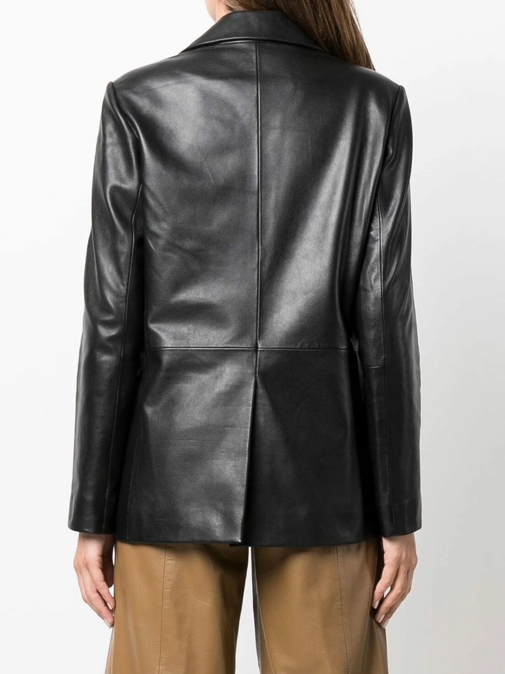 Maje Single breasted leather blazer blazers of women 6 Maje single-breasted leather blazer