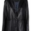 Maje single-breasted leather blazer