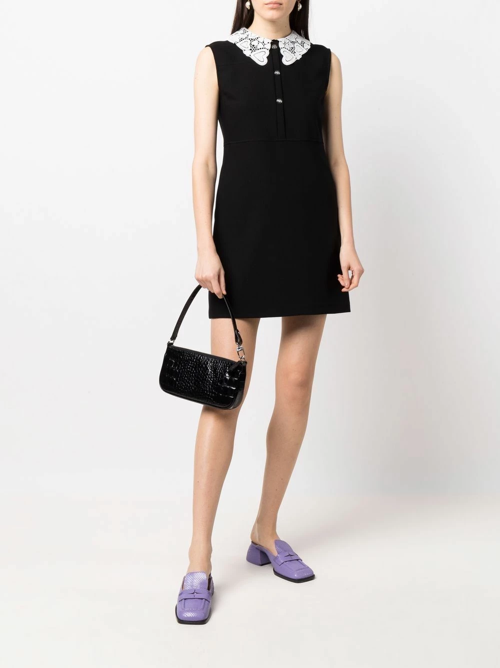 Maje Guipure collar A line dress day dresses of women 4 Maje guipure collar A-line dress