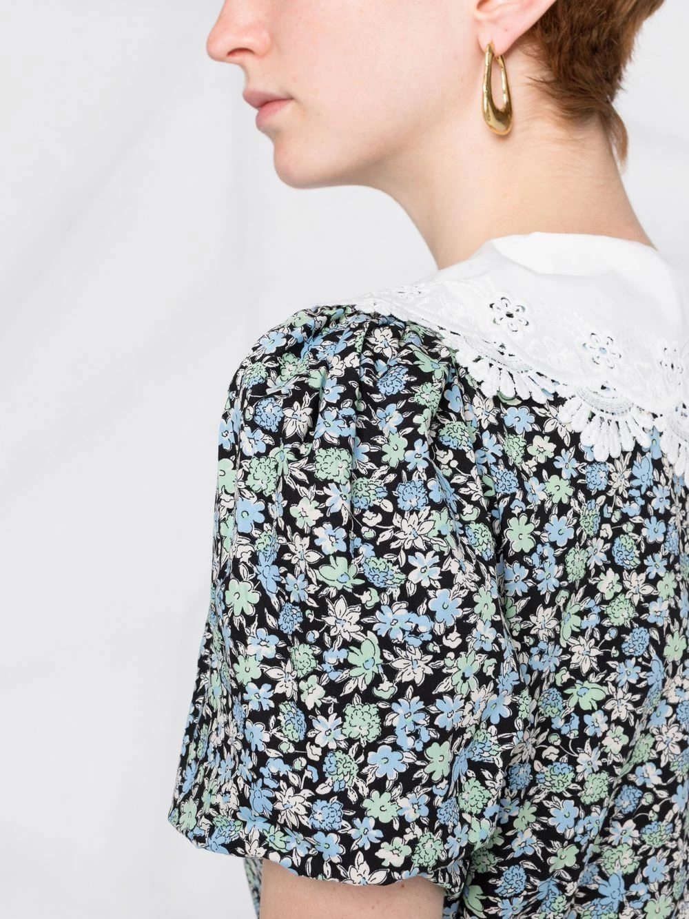 Maje Floral print belted minidress playsuits of women 5 Maje floral-print belted minidress