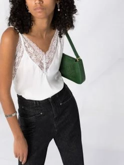 Maje lace-detail sleeveless top