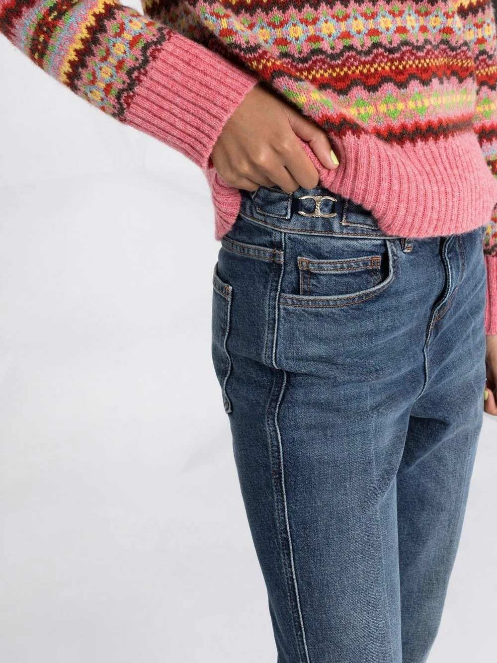 Maje Flared denim jeans flares & bell bottom jeans of women 5 Maje flared denim jeans