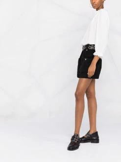 Maje ruffle-trim cotton blouse