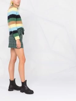 Maje Monsieur stripe-print jumper