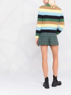 Maje Monsieur stripe-print jumper