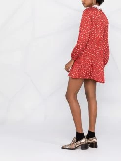 Maje horse-print pleated dress