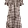 Maje check pattern shift dresss