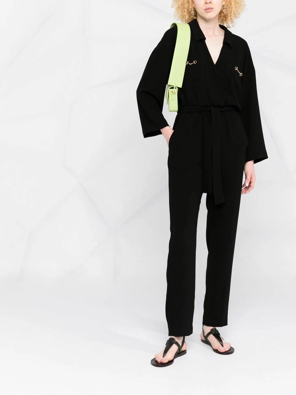 Maje Patyna slim fit jumpsuit full length of women 4 Maje Patyna slim-fit jumpsuit