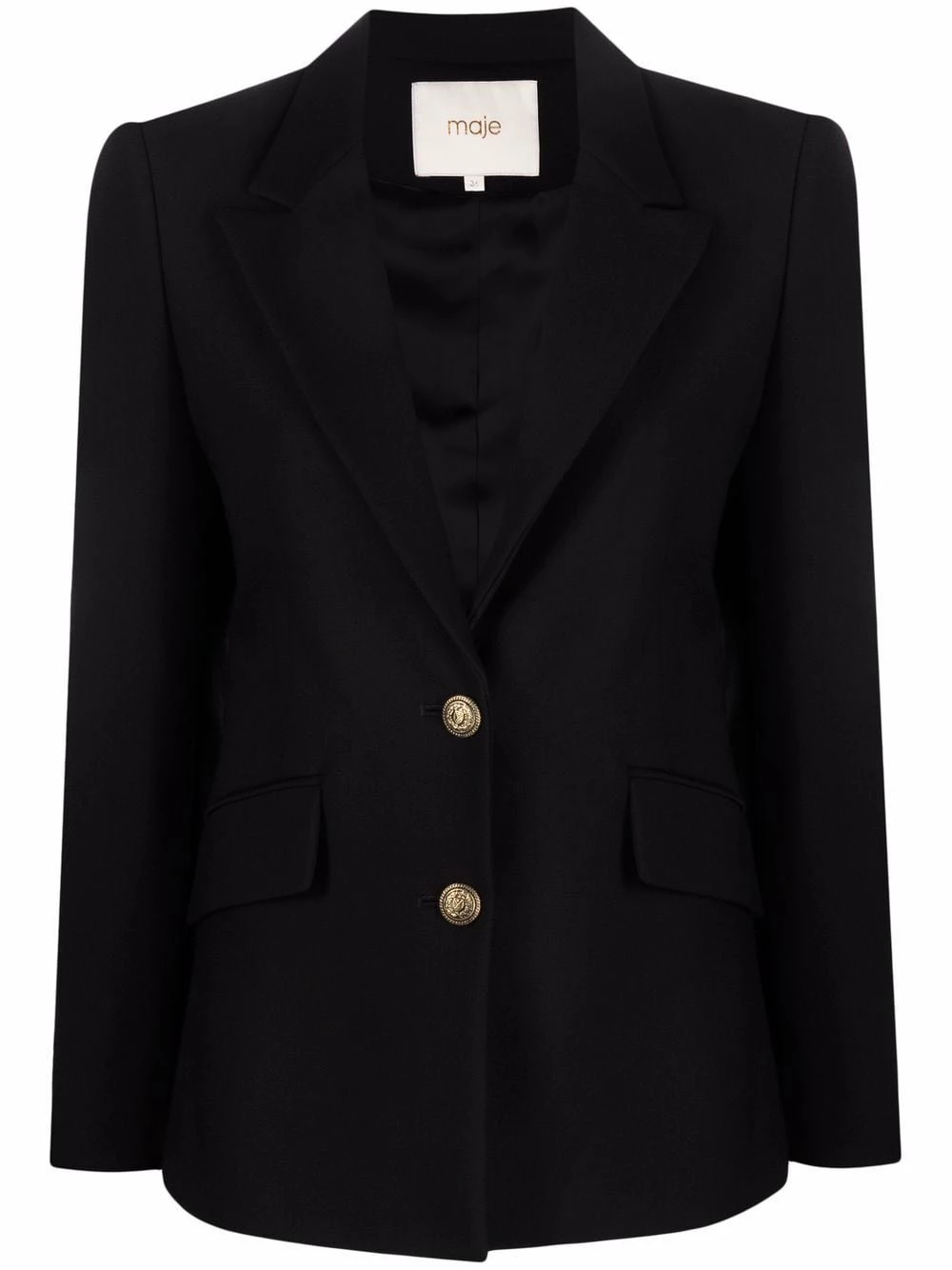 Maje Embossed buttons single breasted blazer blazers of women 3 Maje embossed buttons single-breasted blazer