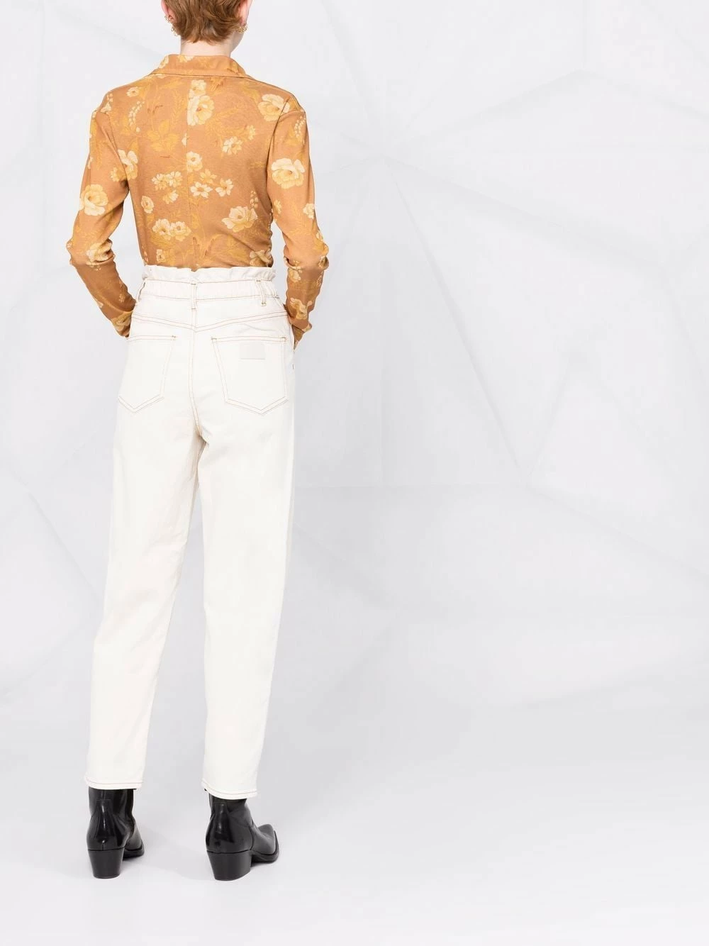 Maje Wide leg elasticated waist jeans wide-leg jeans of women 8 Maje wide-leg elasticated-waist jeans