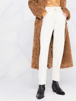 Maje Wide leg elasticated waist jeans wide-leg jeans of women 12 Maje wide-leg elasticated-waist jeans