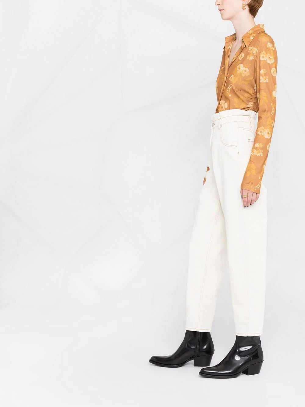 Maje Wide leg elasticated waist jeans wide-leg jeans of women 6 Maje wide-leg elasticated-waist jeans