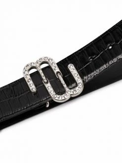 Maje double-buckle leather belt
