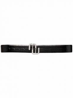 Maje double-buckle leather belt