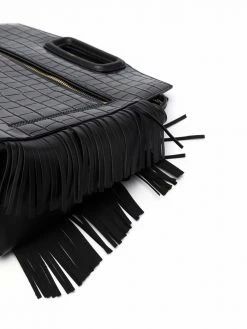 Maje M Walk crocodile-embossed bag