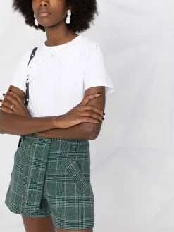 Maje embroidered collar T-shirt