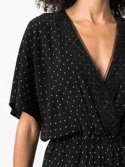 Maje dot-print short jumpsuit