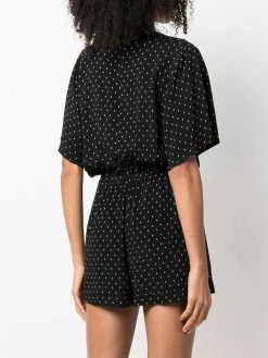 Maje dot-print short jumpsuit