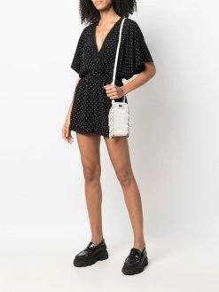 Maje dot-print short jumpsuit