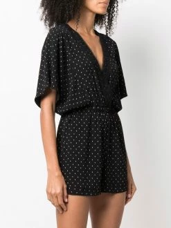 Maje dot-print short jumpsuit