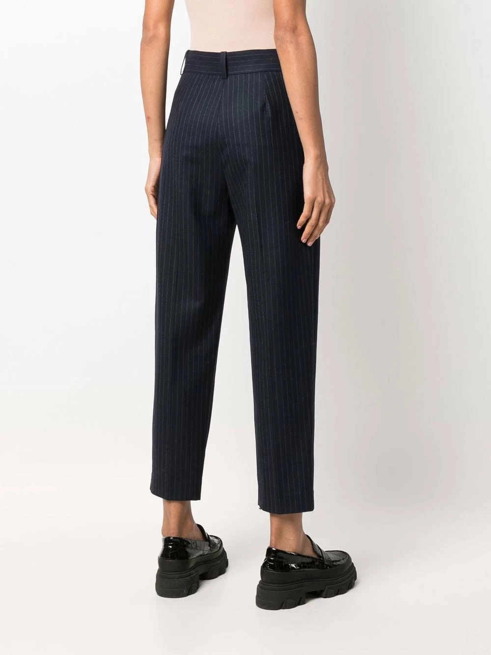 Maje Pinstripe pleated crop leg trousers cropped pants of women 6 Maje pinstripe pleated crop-leg trousers