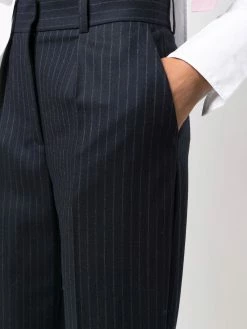 Maje Pinstripe pleated crop leg trousers cropped pants of women 11 Maje pinstripe pleated crop-leg trousers